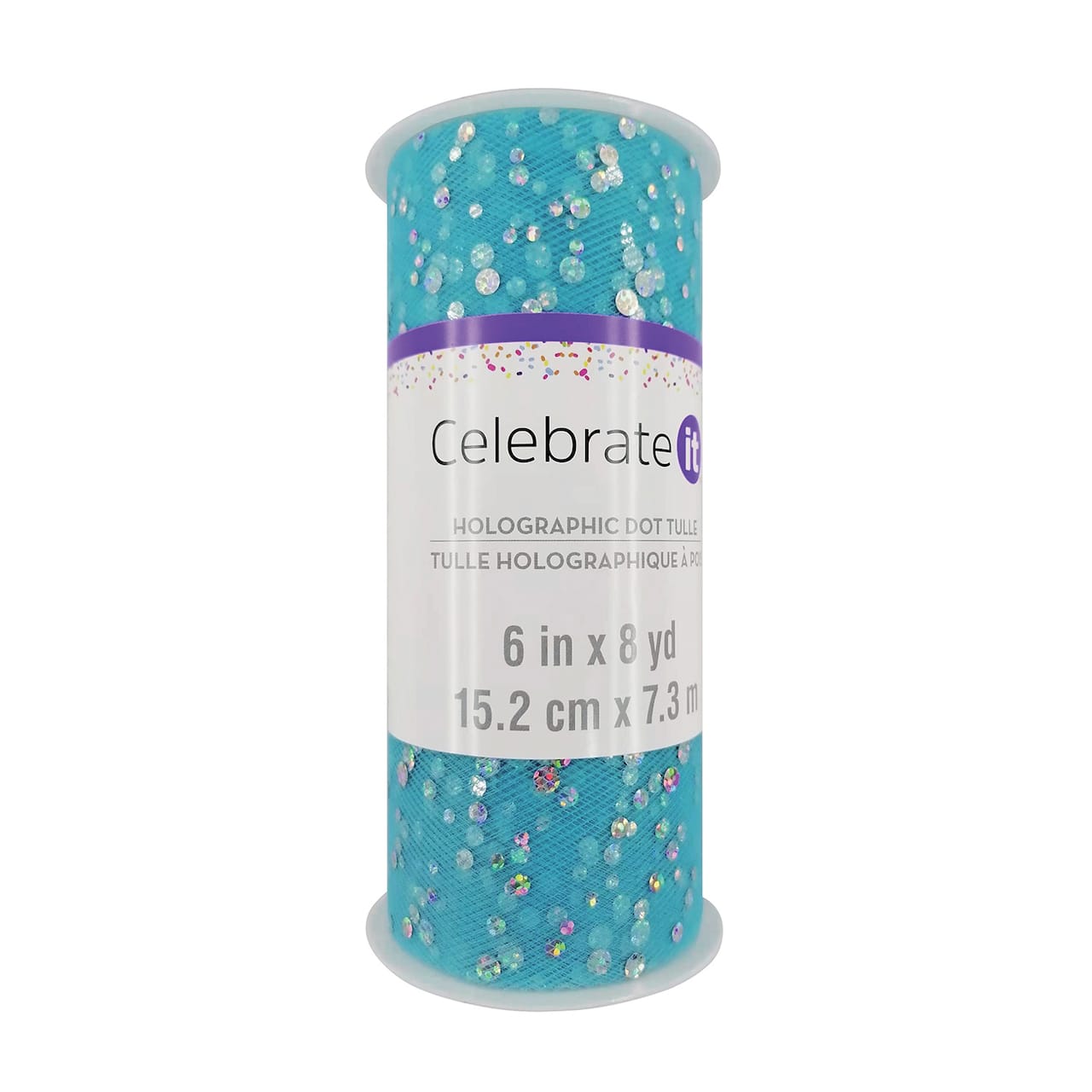 12 Pack: 6" x 8yd. Holographic Foil Dot Tulle by Celebrate It™